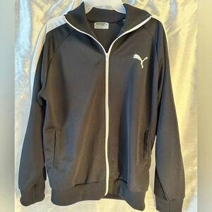 Puma Men's Alpha T7 Full-Zip Track Jacket Activewear Black Large